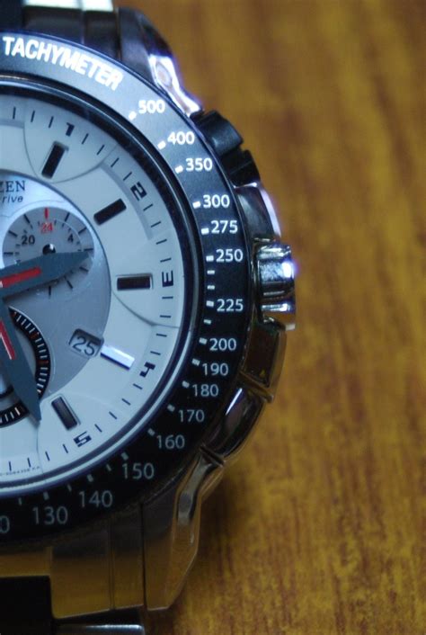 watch with tachymeter scale